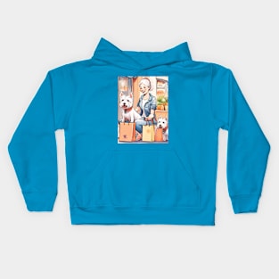 Shopping with westies Kids Hoodie